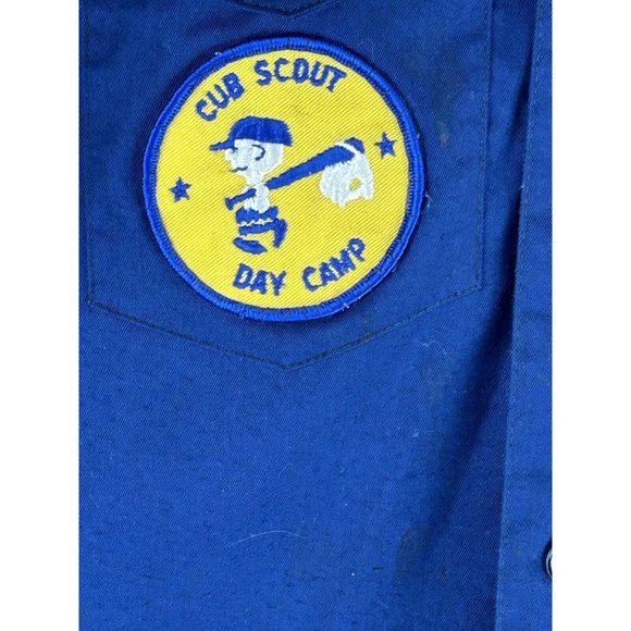 Vintage Cub Scout Boy Scout Uniform Shirt w Multiple Patches Medals Pins - Picture 4 of 16